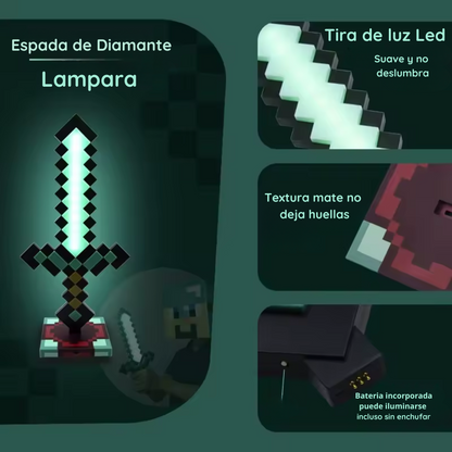 Lámpara LED Espada de Diamante